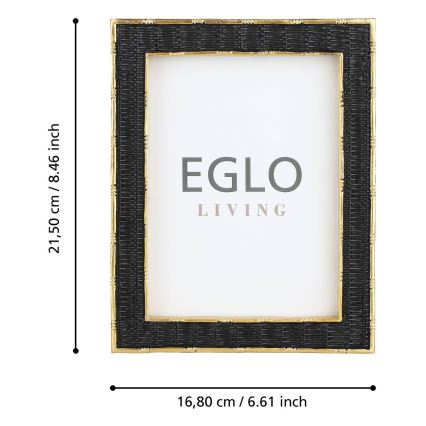 Eglo - Fotoram 13x18 cm svart/guld