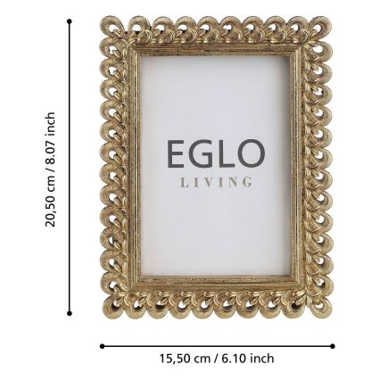 Eglo - Fotoram 10x15 cm guld