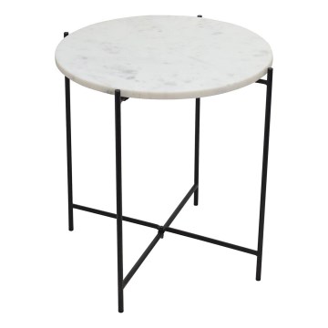 Eglo 424001 - Sidobord TOWADA 44 cm marmor/svart