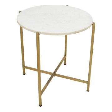 Eglo 424002 - Sidobord TOWADA 46 cm marmordekor/guld