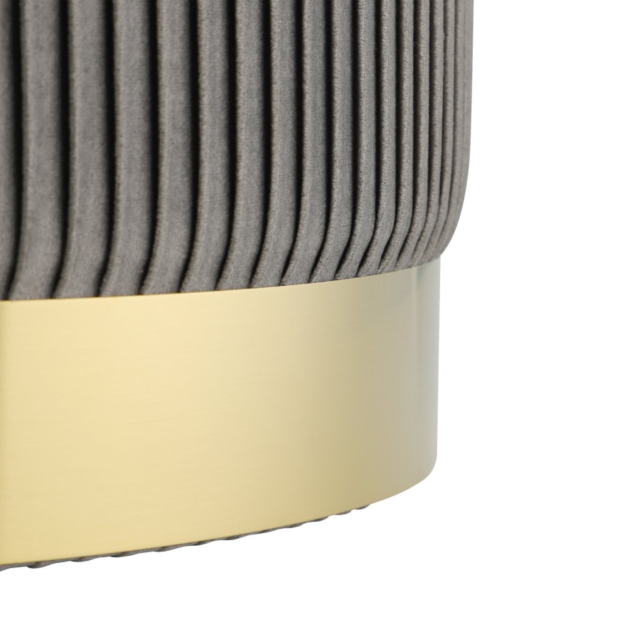 Eglo - KIT 2x Taburett diameter 31,5/36 cm grå/guld