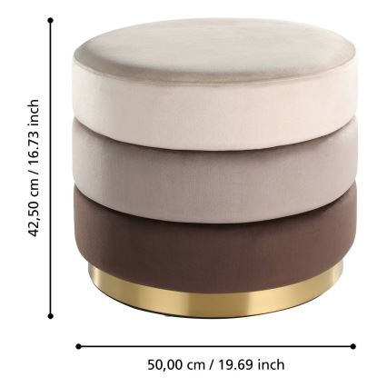 Eglo - Pall 42,5x50 cm brun/guld