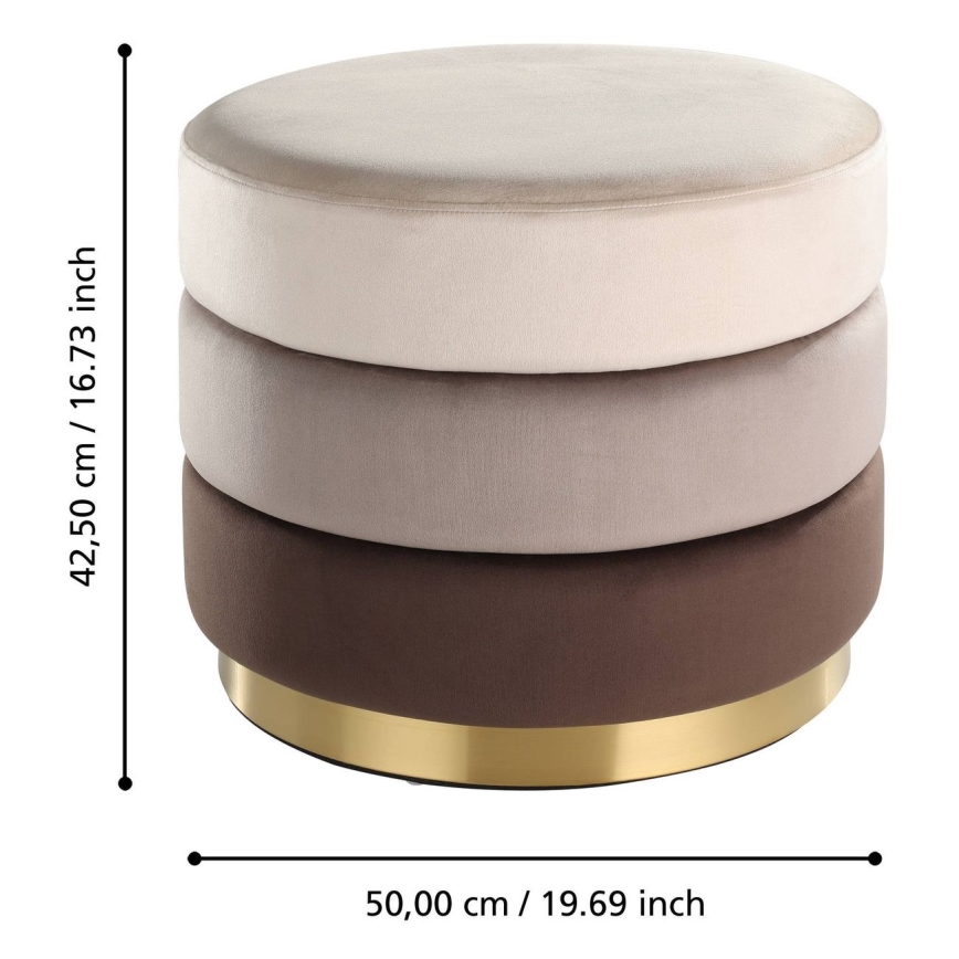 Eglo - Pall 42,5x50 cm brun/guld