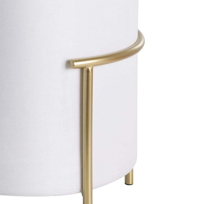 Eglo - Taburett 46x41 cm vit/guld