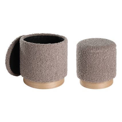 Eglo - KIT 2x Taburett diameter 31,5/38,5 cm brun