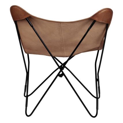 Eglo - Fåtölj 90x80 cm läder