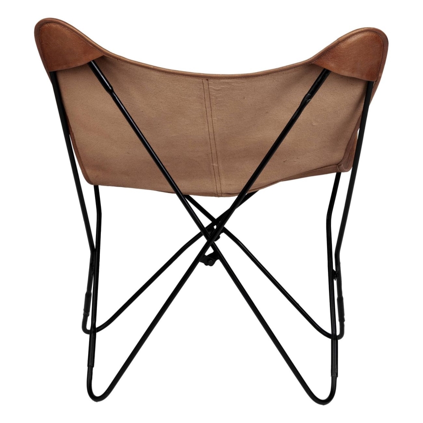 Eglo - Fåtölj 90x80 cm läder