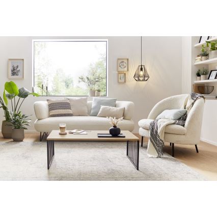 Eglo 424801 - Soffbord AUKSIDE 53,5x100 cm brun/svart