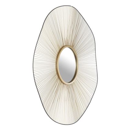 Eglo - Väggspegel Ø 76 cm guld/svart