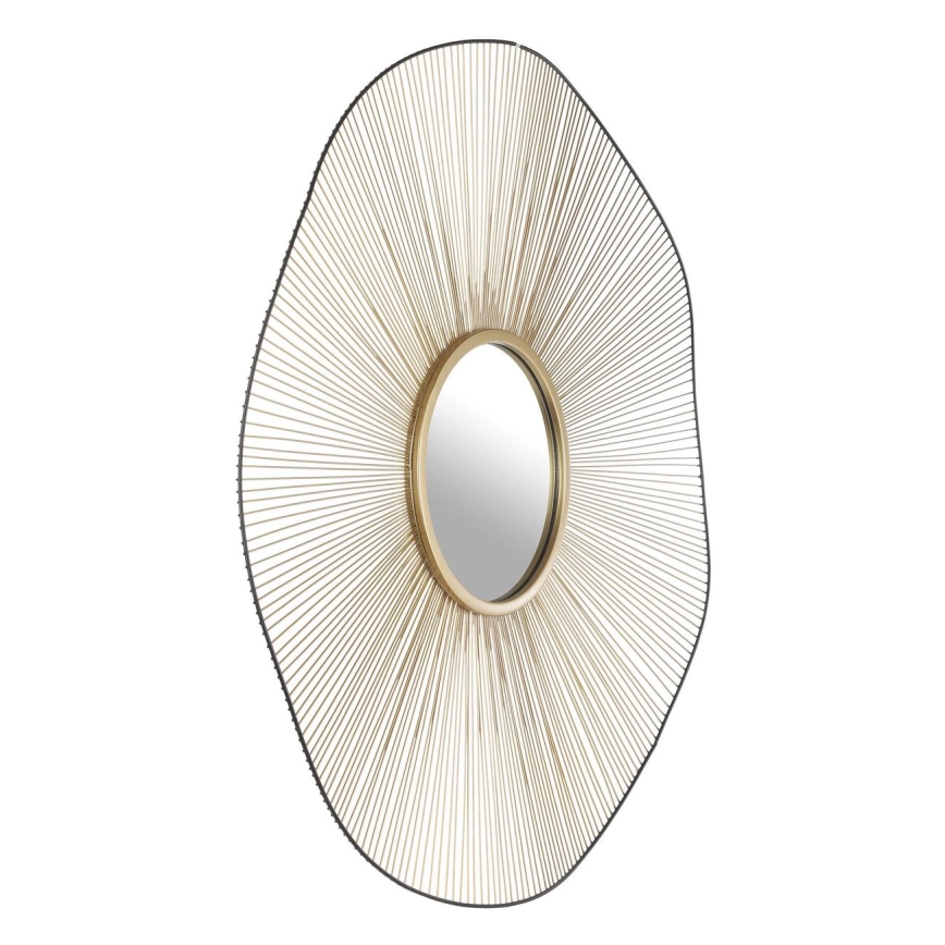 Eglo - Väggspegel Ø 76 cm guld/svart