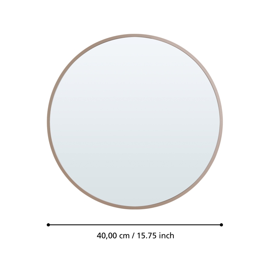 Eglo 425058 - Väggspegel BANI Ø 40 cm beige