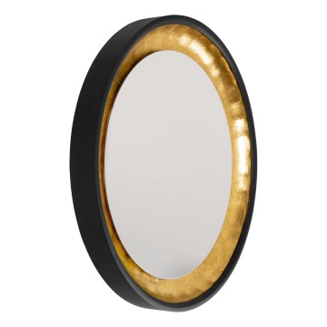 Eglo 425062 - Väggspegel BONTANG Ø 90 cm svart/guld