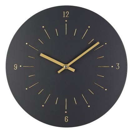 Eglo - Väggklocka 1xAA diameter 30 cm svart