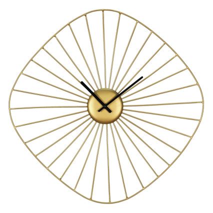 Eglo - Väggklocka 1xAA 50x50 cm guld