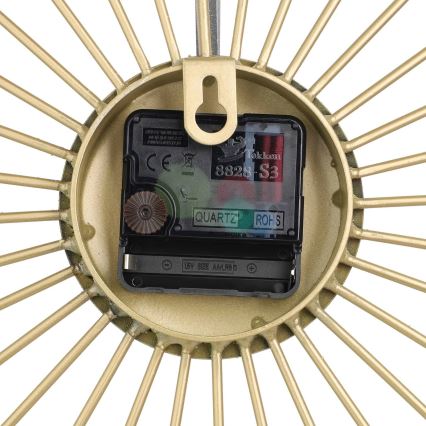 Eglo - Väggklocka 1xAA 50x50 cm guld