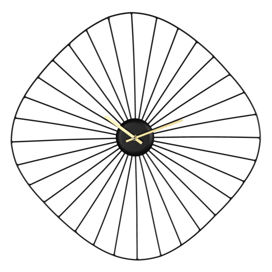 Eglo - Väggklocka 1xAA 60x60 cm svart