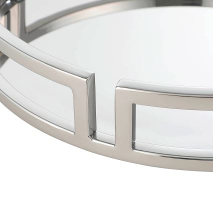 Eglo - Dekorativt bricka diameter 38 cm skinande krom