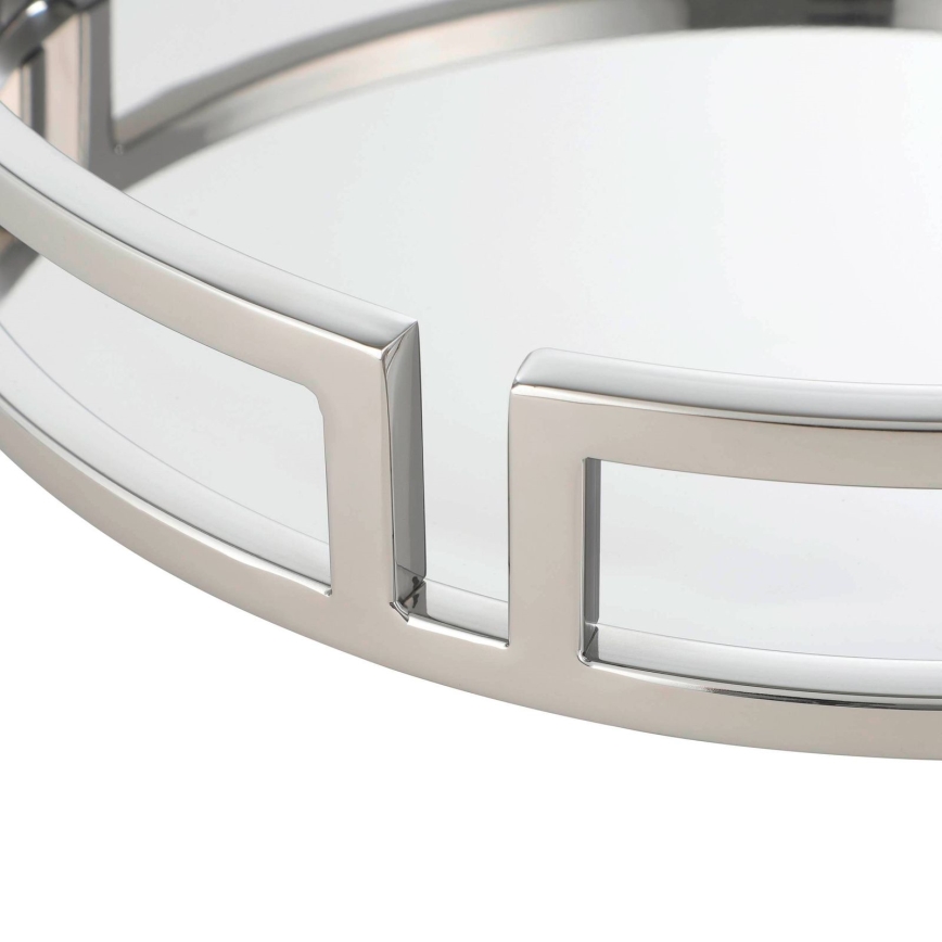 Eglo - Dekorativt bricka diameter 38 cm skinande krom