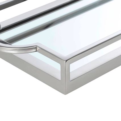 Eglo - Dekorativt bricka 23x45 cm skinande krom