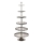 Eglo 427652 - Serveringsställ BABIRIK 206x79 cm, silverfärgad