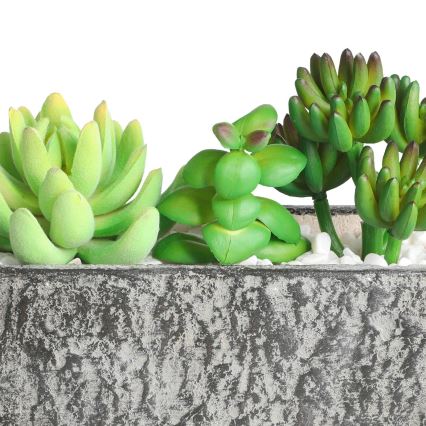 Eglo - Konstgjord växt i kruka 14,5x17,8 cm suckulent