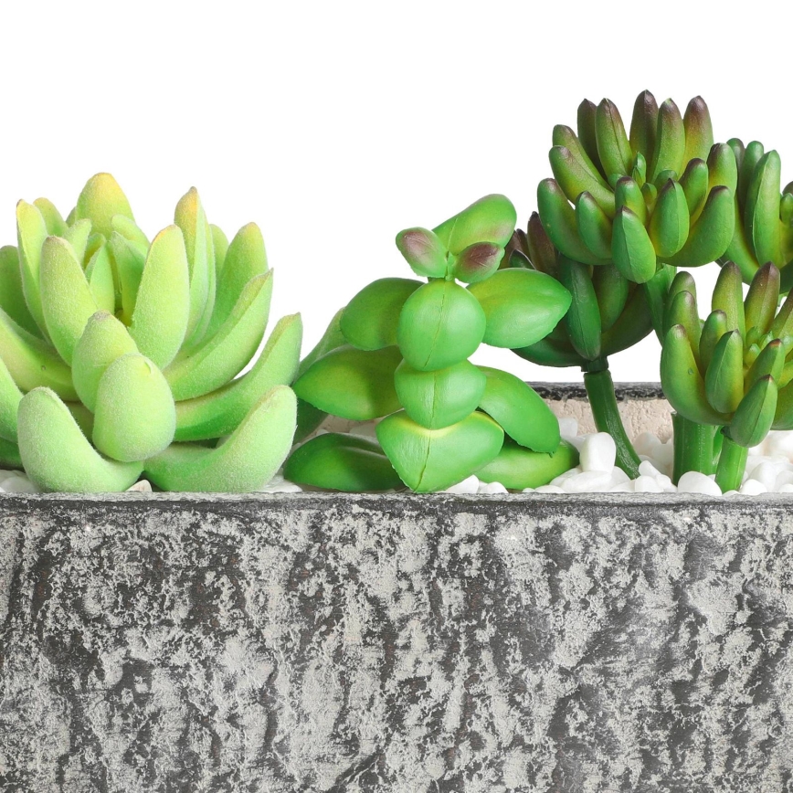 Eglo - Konstgjord växt i kruka 14,5x17,8 cm suckulent