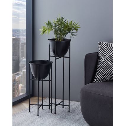 Eglo - Blomkruka av metall 73x23,5 cm svart