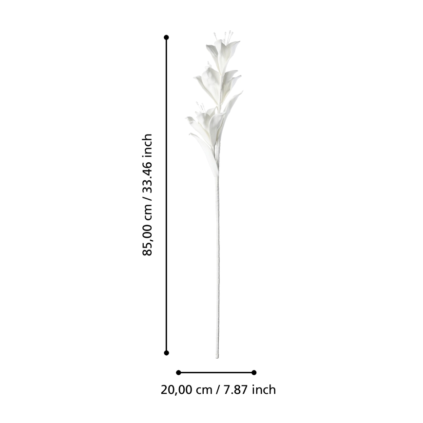 Eglo - Plastblomma 85 cm vit