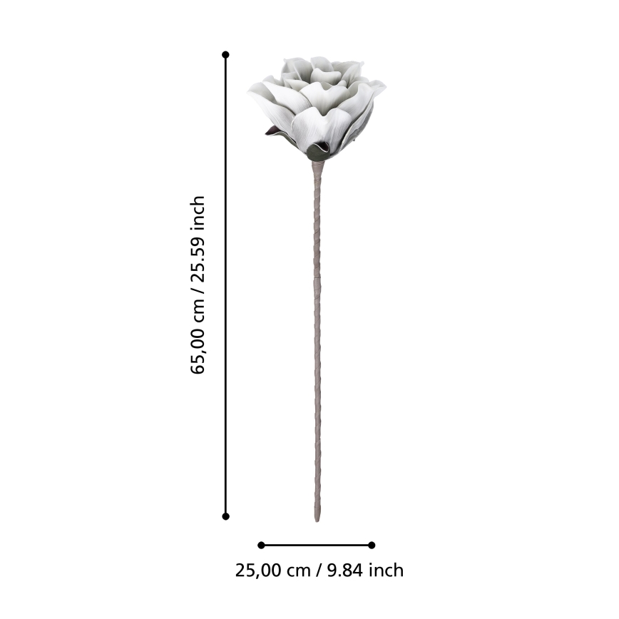 Eglo - Plastblomma 65 cm vit