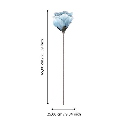 Eglo - Plastblomma 65 cm blå