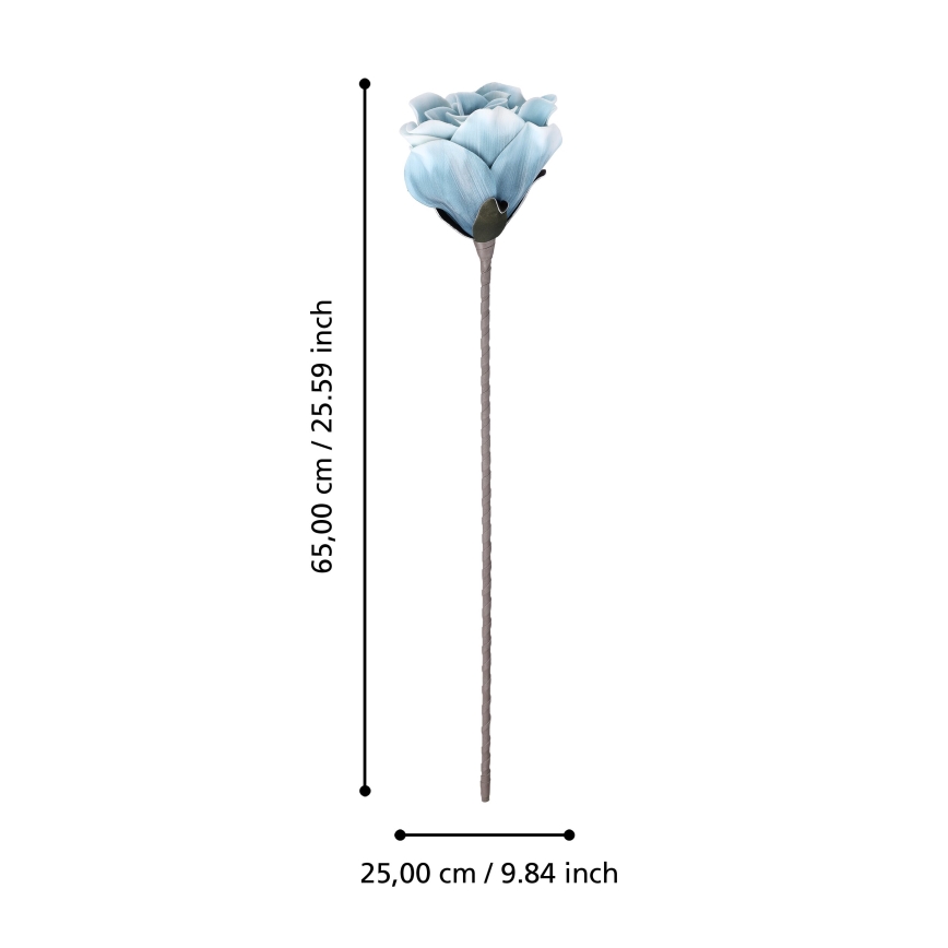 Eglo - Plastblomma 65 cm blå