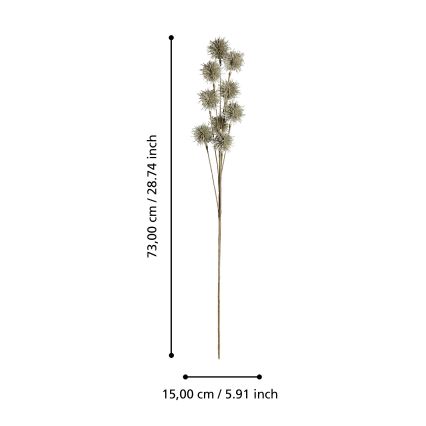 Eglo - Plastblomma 73 cm guld