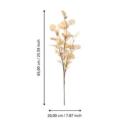 Eglo - Plastblomma 65 cm guld