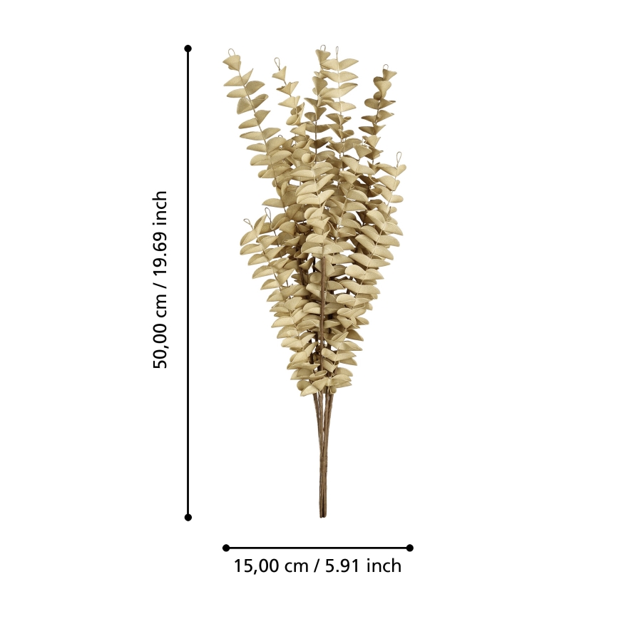 Eglo - Plastblomma 50 cm beige
