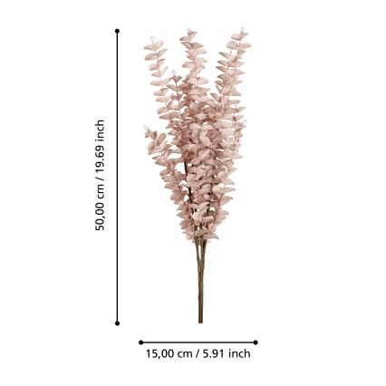 Eglo - Plastblomma 50 cm rosa