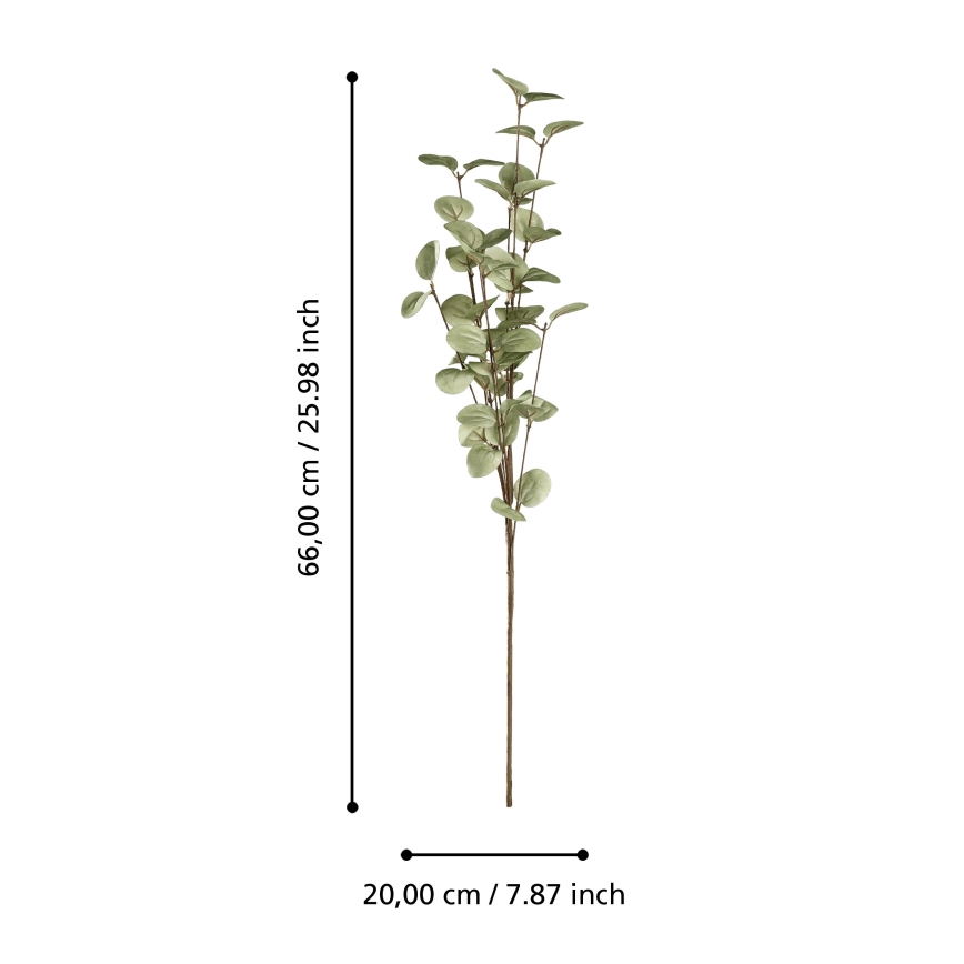 Eglo - Plastblomma 66 cm grön