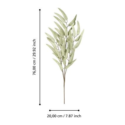 Eglo - Plastblomma 76 cm grön