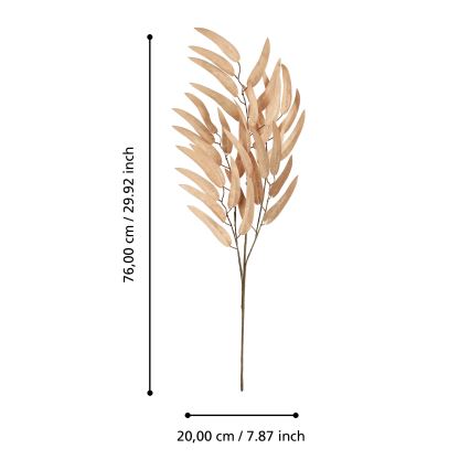 Eglo - Plastblomma 76 cm orange