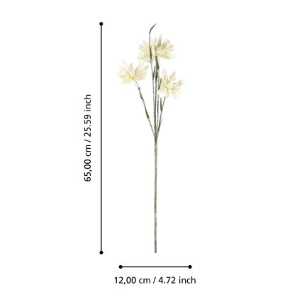 Eglo - Plastblomma 65 cm gul