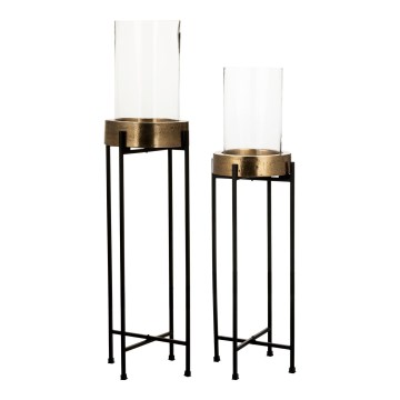 Eglo 428257 - Set om 2 ljusstakar IBUSUKI guld/svart
