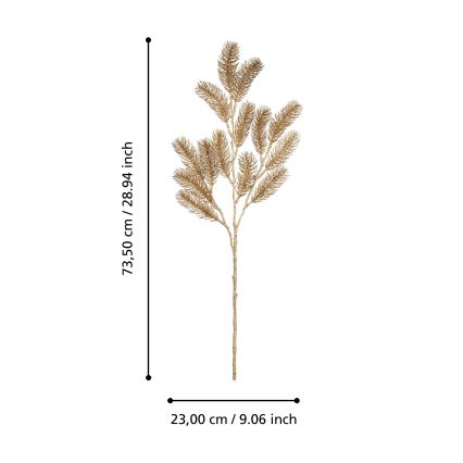 Eglo - Konstgjord julgren 73,5 cm guld