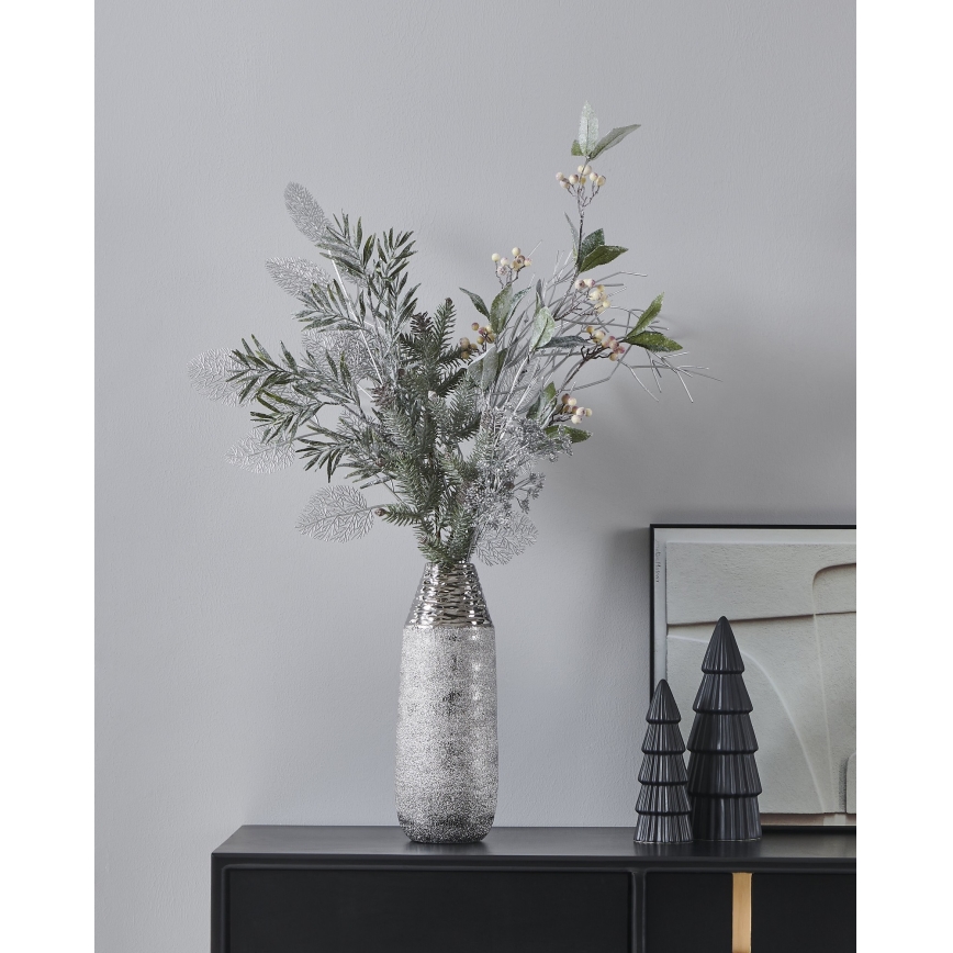 Eglo - Plastblomma 53 cm silver