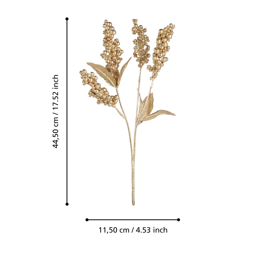 Eglo - Plastblomma 44,5 cm guld