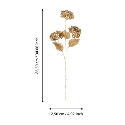 Eglo - Plastblomma  86,5 cm guld