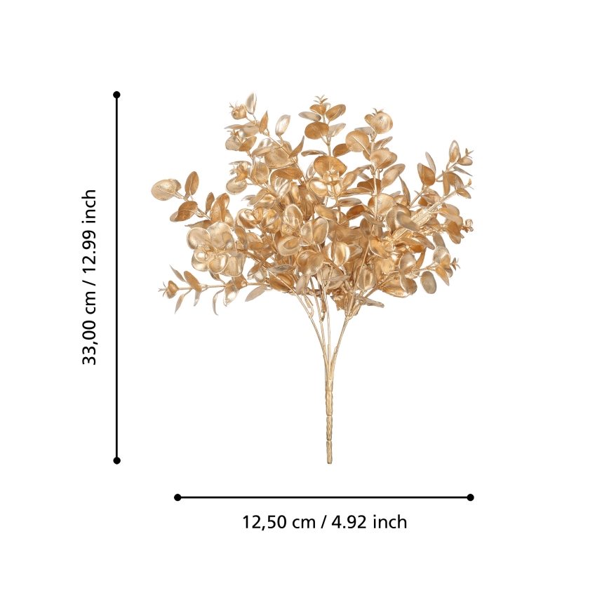 Eglo - Plastblomma 33 cm guld