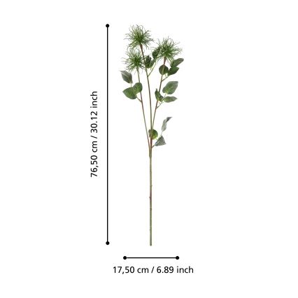 Eglo - Plastblomma 76,5 cm grön