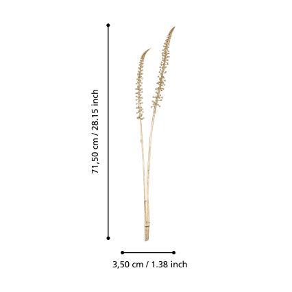 Eglo - Plastblomma 71,5 cm guld