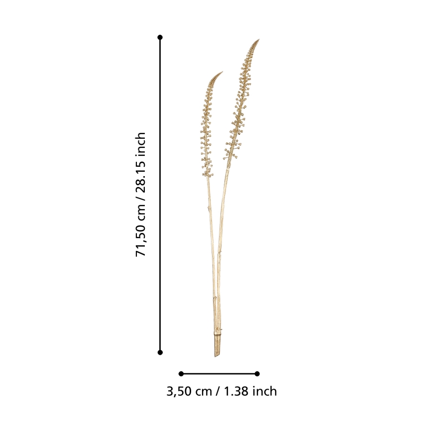 Eglo - Plastblomma 71,5 cm guld