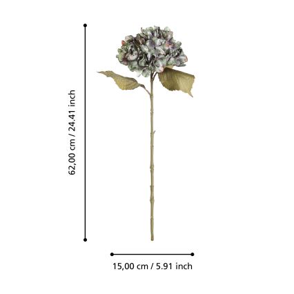 Eglo - Plastblomma 62 cm grön