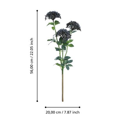 Eglo - Plastblomma 56 cm blå/grön
